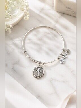 ALEX AND ANI Armenian Cross Charm Bracelet GUC